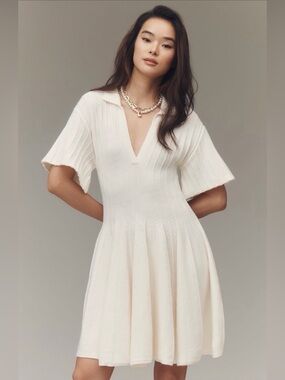 Anthropologie A-Line Mini Sweater Dress NWT